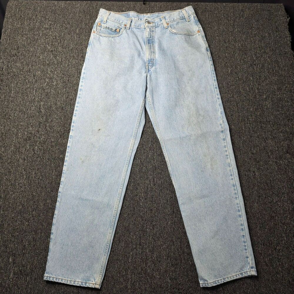 Vintage Levi’s 550 Men’s Jeans 36x32 Relaxed Fit Light Stonewash Denim Y2K 2001